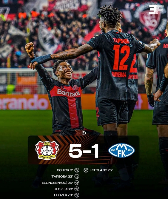 勒沃庫森全勝晉級！歐聯(lián)杯16強門(mén)票已拿下